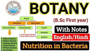 Nutrition in Bacteria  Nutritional requirements of Bacteria  BSC first year Botany  fist paper [upl. by Ecam]